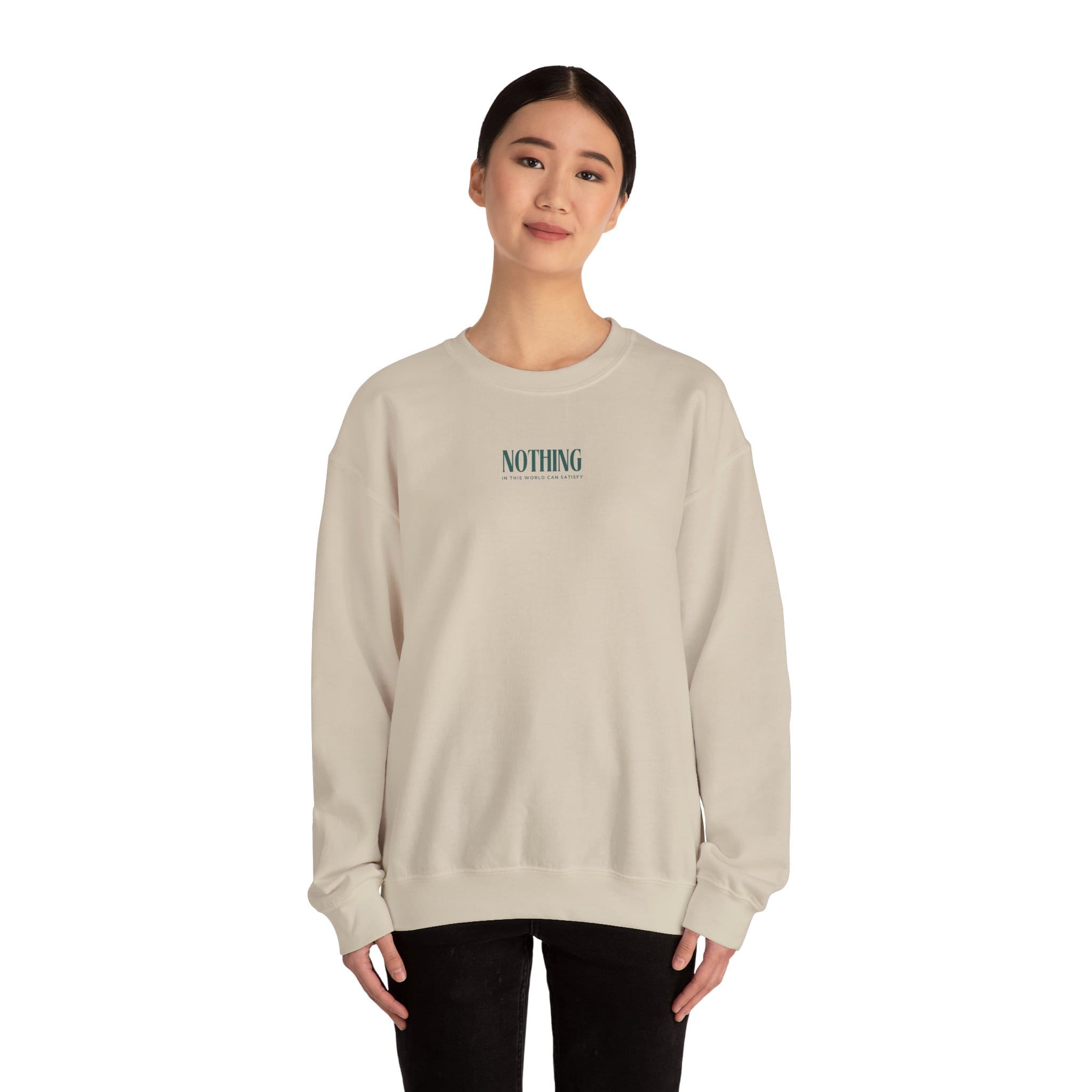 'Only Jesus Christ Can Satisfy' Crewneck Sweatshirt - Image 12