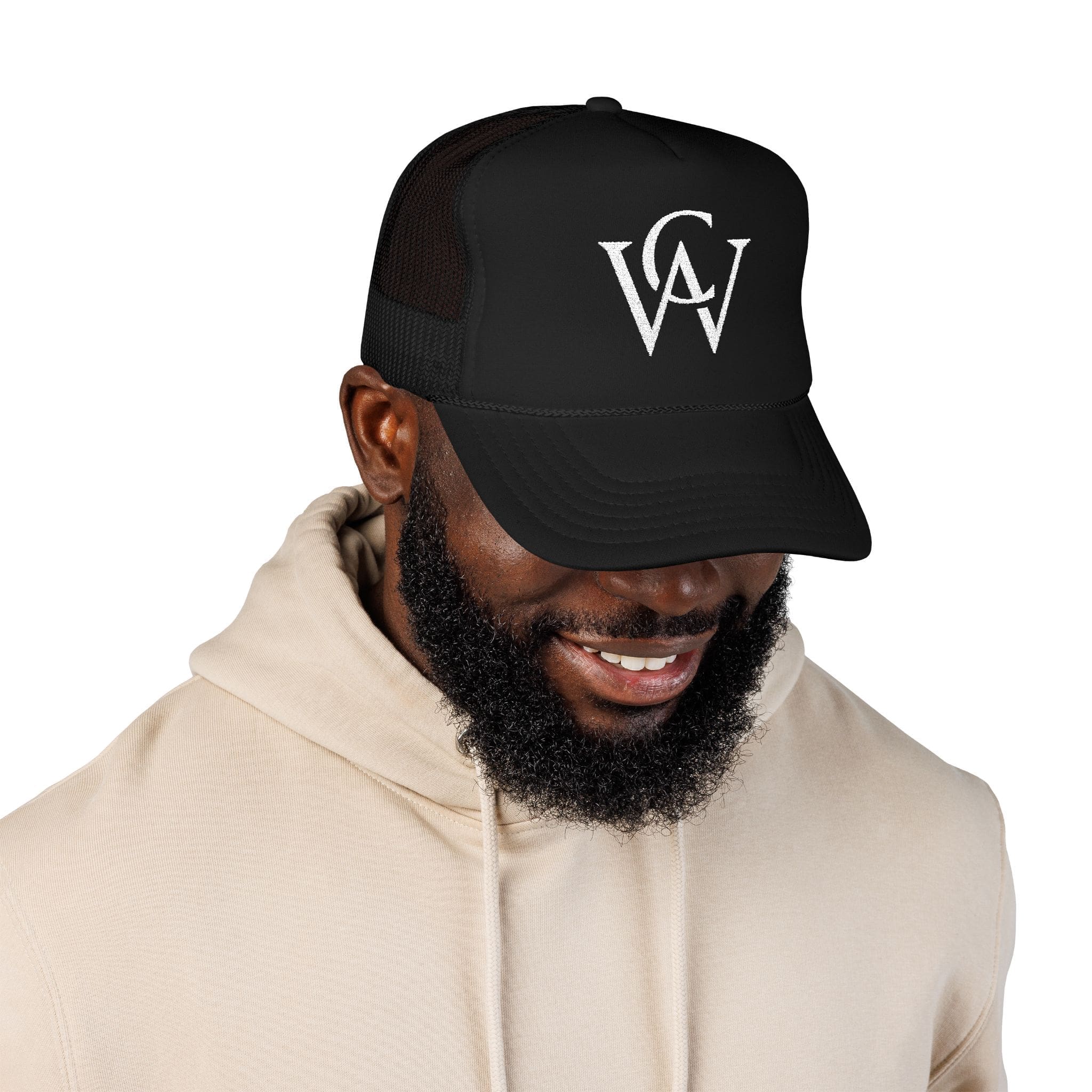'CW' Foam Trucker Hat (Embroidery) - Image 4